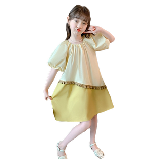 女童裙子夏季2026新款儿童夏装洋气时髦公主裙夏天小女孩连衣裙薄