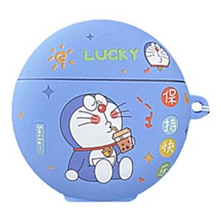 哆啦A梦适用华为freebudspro3保护套freebudspro4无线蓝牙耳机壳4e新款FreeBuds5/7i/6i卡通SE2磨砂Clip2情侣