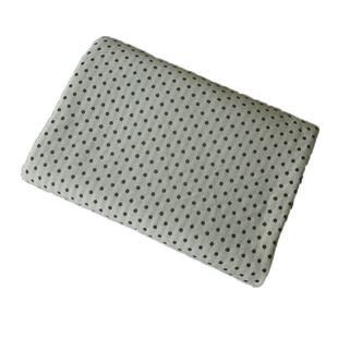 灰底黑波点双层针织涤棉布 冬床品床单被套沙发巾抱枕套裤子面料