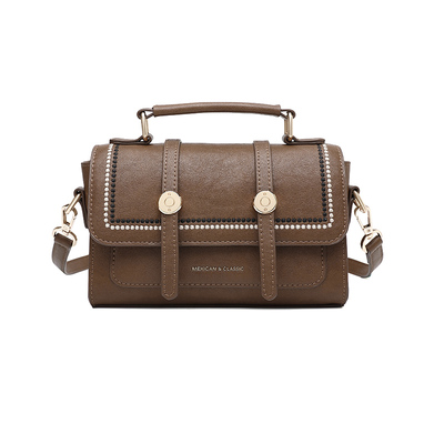 稻草人新款手提小方包