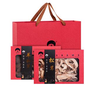 菌益 山珍干货礼盒装(松茸+羊肚菌)云南菌菇特产春节送礼佳品