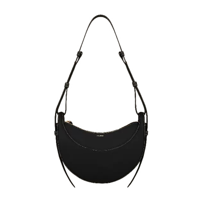 光面牛皮手提斜挎包Polene