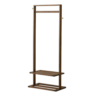 yamoo北美黑胡桃木衣帽架北欧简约全实木挂衣架落地家用卧室衣架