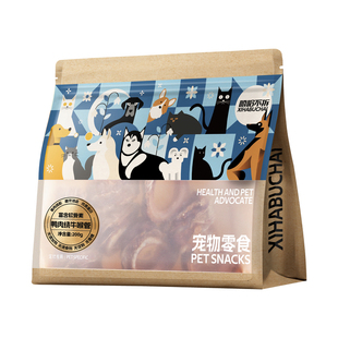 嘻哈不拆鸭肉牛鹅喉管狗狗磨牙棒零食洁齿口臭中小型犬宠物训奖励