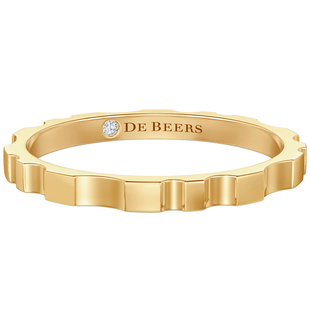 【礼物】De Beers RVL 18K黄金戒指 1.8MM