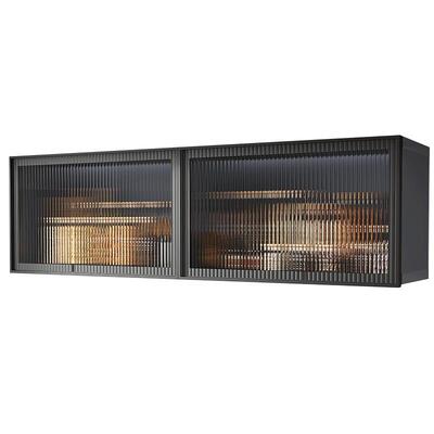 厨房吊柜壁柜家用玻璃门收纳柜