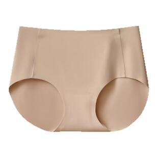 冰丝无痕粉底液内裤不透明7A抗菌中高腰隐形轻盈莫代尔桑蚕丝低档