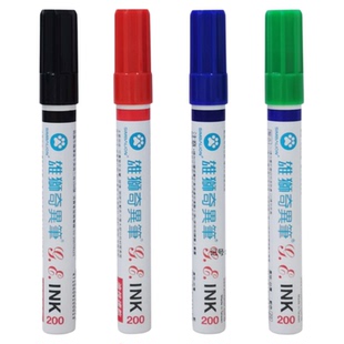 整盒包邮台湾雄狮奇异笔NO.200 油性笔粗头记号笔速干不掉色