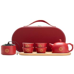 新婚礼物敬茶杯茶具结婚伴手礼品新娘陪嫁送新人闺蜜订婚高级实用