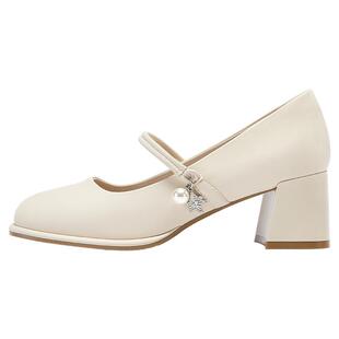 达芙妮高跟鞋女2026新款春季新中式配旗袍鞋子玛丽珍女鞋粗跟单鞋