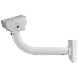 户外监控铝合金抱箍抱柱38管可抵抗台风室外加长加粗万向枪机支架