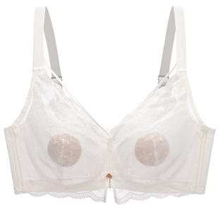 商场同款MYBODY新款内衣轻薄蕾丝大胸显小显瘦防下垂记忆钢圈文胸