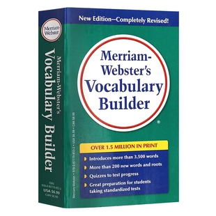 韦小绿韦氏字根词根词典英文原版Merriam Webster's Vocabulary Builder英语词汇英英字典进口书搭word power made easy单词的力量