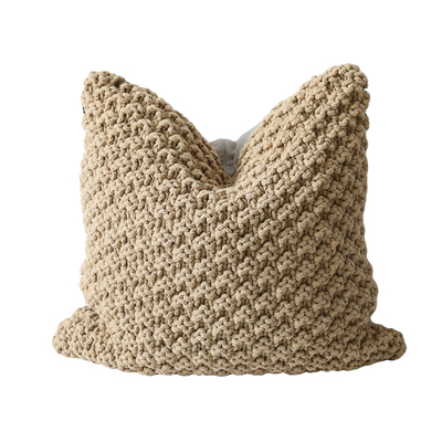 手工编织野奢侘寂沙发靠垫抱枕套