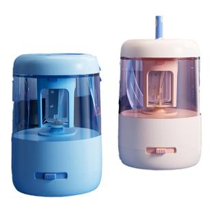 晨光大口径电动削笔机小学生专用卷笔刀一二三年级粗杆铅笔专用自动转笔刀儿童刨笔机幼儿园充电电池铅笔刀