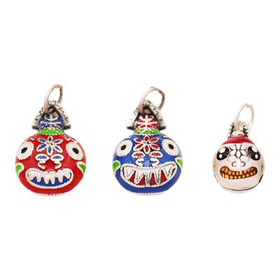 S999足银烤漆招财吞金兽吊坠