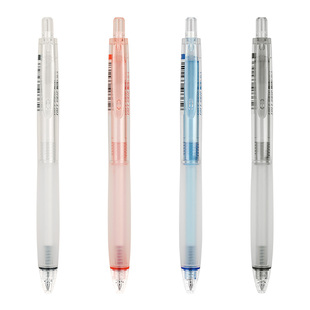 点石制笔按动中性笔0.5mm黑红蓝芯指间温柔双珠速干顺滑子弹头刷题笔办公学生用书写练字签字笔 DS-0111