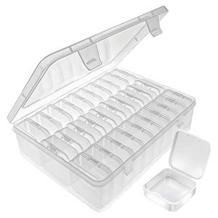 大容量分装盒PP材质透明收纳盒饰品米珠配件收纳美甲首饰DIY手工