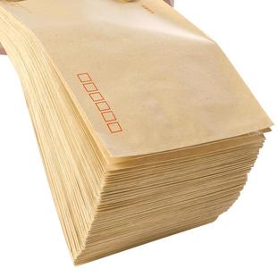 1000个加厚牛皮纸信封信纸小号增值税专用发票袋工资袋批发创意复古a4大号可邮寄邮局标准袋子可印logo定制