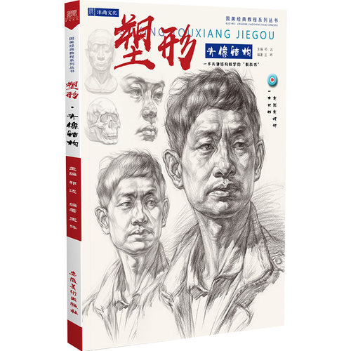 塑形头像结构 素描人物肖像头部五官结构大关系解析基础入门照片对画临摹范本步骤技法高校联考美术绘画册教程学材书籍国美院