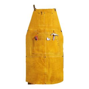 加厚牛皮焊工围裙 电焊氩弧焊烧焊反穿衣套袖隔热耐磨防刺防飞溅