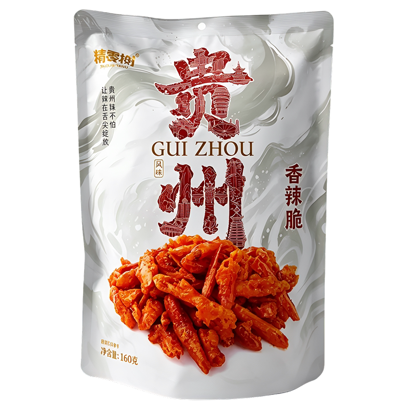 贵州特产精零树香辣脆辣三脆160g