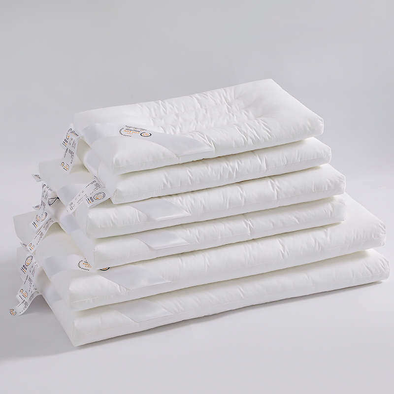 酒店防水防黄低枕头超薄矮枕家用单人护颈椎助睡眠学生枕芯