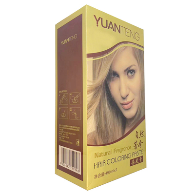 香味染色山东发廊大盒彩色染发膏