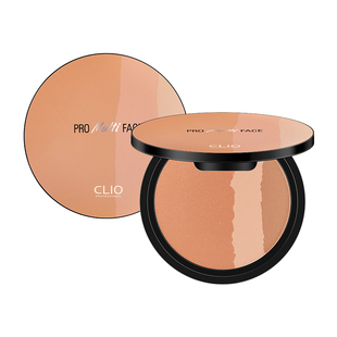 Clio珂莱欧柔雾三色腮红胭脂自然裸妆提亮修容持久定妆粉可眼影