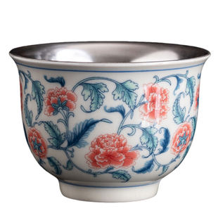 茶杯高端鎏银主人杯单杯子高档送礼个人泡茶专用银器茶具大师制作