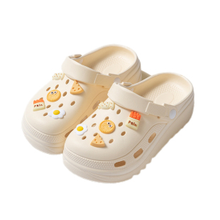 洞洞鞋女士踩屎感新款夏季软底增高包头外穿拖鞋防滑厚底女防臭