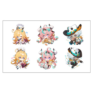 原神周边冰箱贴伊法瓦雷莎爱可菲组合款贴纸游戏周边二次元