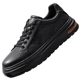 宾度男鞋正品旗舰店2026春季新款经典复古英伦风低帮休闲厚底板鞋