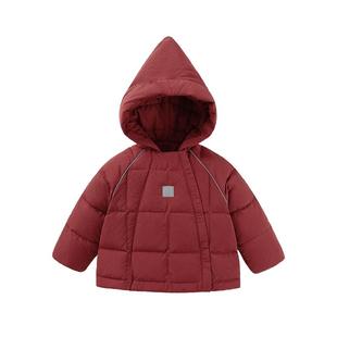 babylove【安心绒】宝宝羽绒服冬季婴儿防寒加厚外套新年保暖上衣
