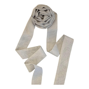 亚麻is coming~洋气花朵度假发圈女扎头发饰高级感洋气韩国头绳