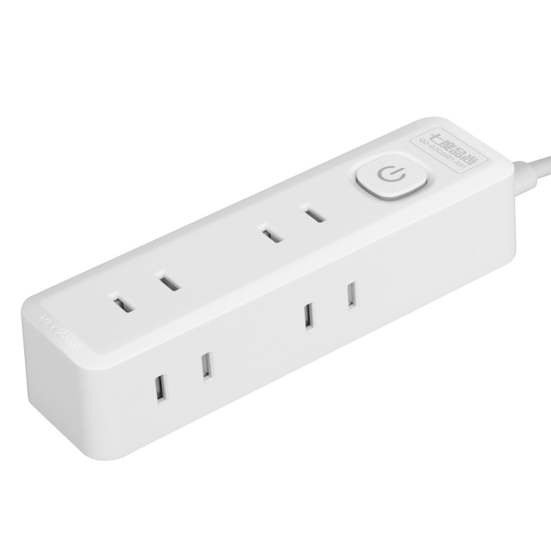 一转多插排插线板接线拖线板插板带线家用多用电源转换器两插头