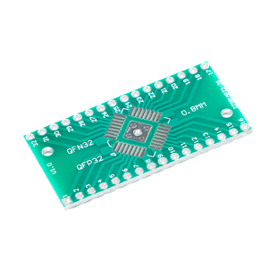 贴片转直插转接板 QFN32/QFP32转DIP  脚距0.65/0.8mm