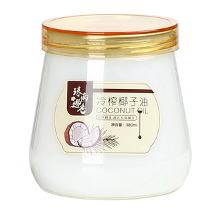 琼南椰香 椰子油食用椰油纯海南新鲜榨mct生酮防弹咖啡380ml*3瓶