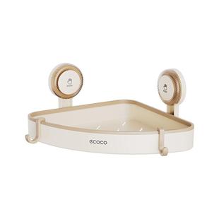 ecoco吸盘置物架卫生间挂墙三角架浴室墙角上收纳盒吸盘式三角篮