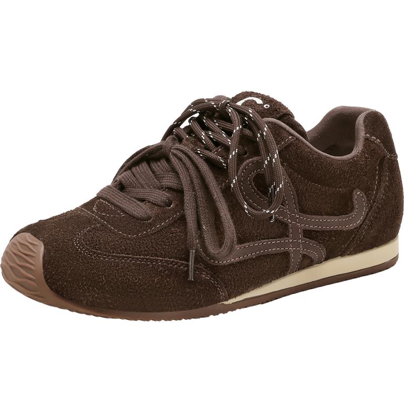 千百度德训鞋女2025秋季新款超火软底阿甘女鞋内增高运动休闲女鞋