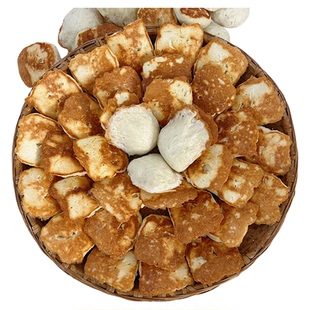 农家手工拖尾子粑锅边馍馍早餐老面馒头发粑安徽安庆特产拖肚子粑