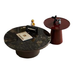 DDC意式极简璀璨星河奢石小茶几轻奢风高级感客厅大小圆茶几组合