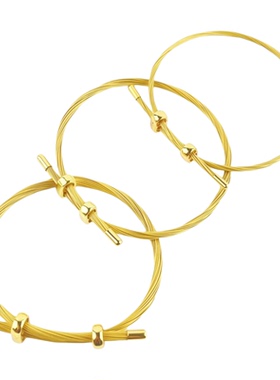 2/2.5/3MM可调节手链金色钢丝绳