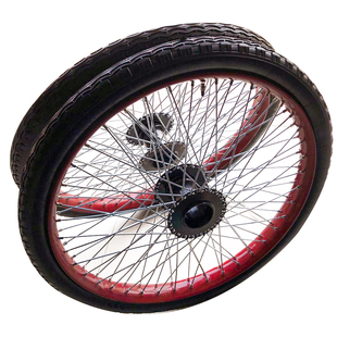 工地手推车轮胎26×21/2劳动车实心轮子板车斗车架子人力车钢圈