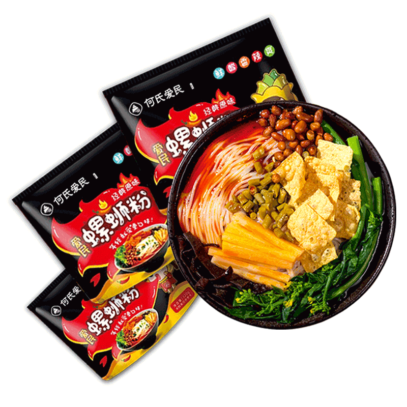 愛民螺螄粉6袋*320g原味香辣水煮方便速食正宗柳州螺絲粉禮盒裝