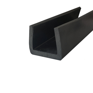 大U型钢板卡60mm方管条橡胶条包边条卡槽宽装饰防撞卡30-100mm
