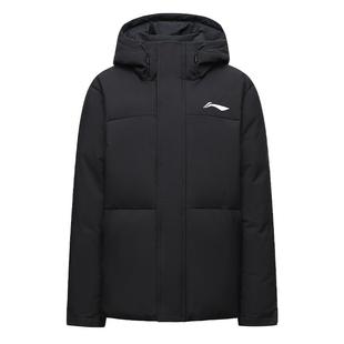 李宁连帽棉服短款2025年新款防风加厚保暖男女款防寒休闲运动外套