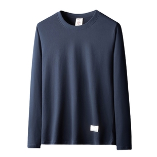 【居然有九色!太帅了】长袖T恤男秋冬软糯宽松纯棉气质商务卫衣