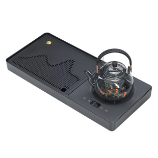 电陶炉一体式茶盘2026年新款小型家用办公功夫煮茶泡茶台排水茶具