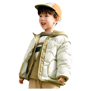 巴拉巴拉男童女童羽绒服宝宝三合一加厚外套儿童两件套冬装童装小